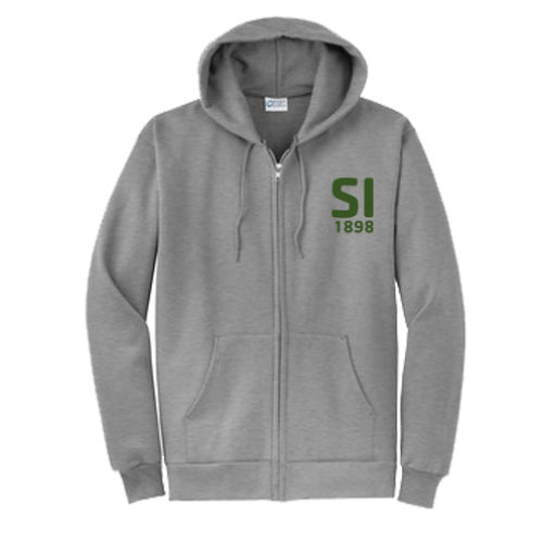 Adult Full Zip Hood Sweat - Sandy Island SI Logo