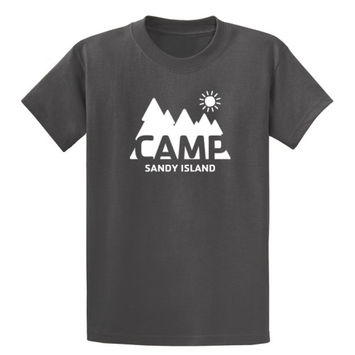 Adult Tee Shirt - Camp Design - Sandy Island