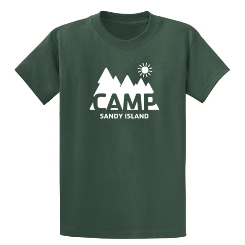 Youth Tee Shirt - Camp Design - Sandy Island