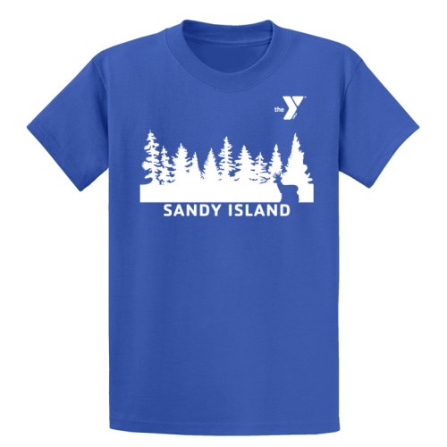 Youth Tee Shirt - Forest Deer Design - Sandy Island