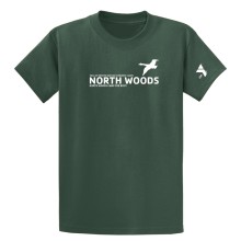 Adult Tee Shirt - Linear Loon Design - North Woods for Boys