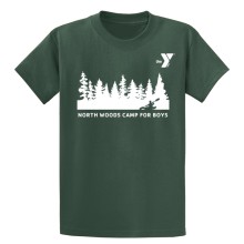 Youth Tee Shirt - Forest Kayak Design - North Woods for Boys