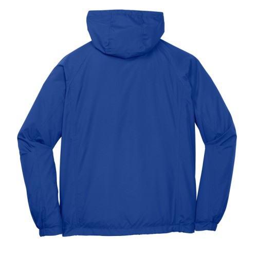 Adult Hooded Raglan Jacket  - Left Chest North Woods Loon Est Logo